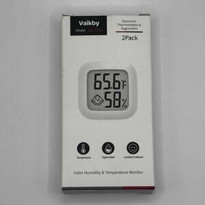 Indoor Thermometer 2 Pack Digital Hygrometer Humidity Temperature Monitor